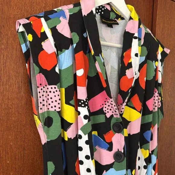 Nooworks Multicolor Abstract Magic Party Jumpsuit. Art by Ashley Mary. Medium. - Picture 8 of 16